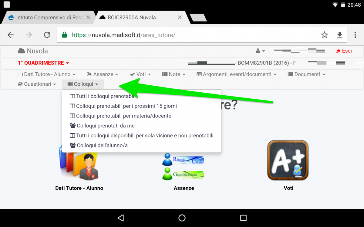 Accesso colloqui
